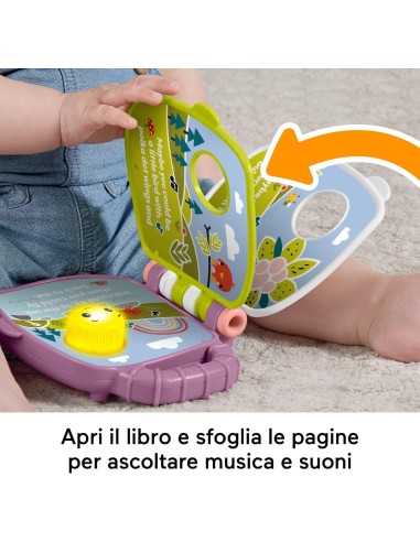 Fisher-Price Libro Canzoncine Scimmietta Viola con Luci e Suoni | Shopincasa.it