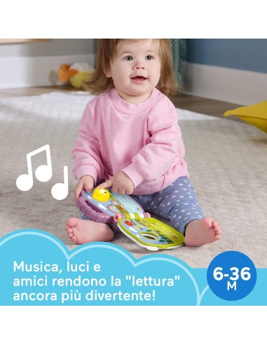 Fisher-Price Libro Canzoncine Scimmietta Viola con Luci e Suoni | Shopincasa.it