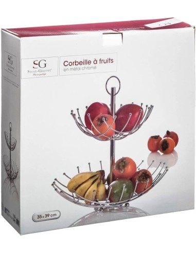 5five Alzata Portafrutta 2 Livelli in Metallo a Spirale Ø 27,5 cm | Shopincasa.it