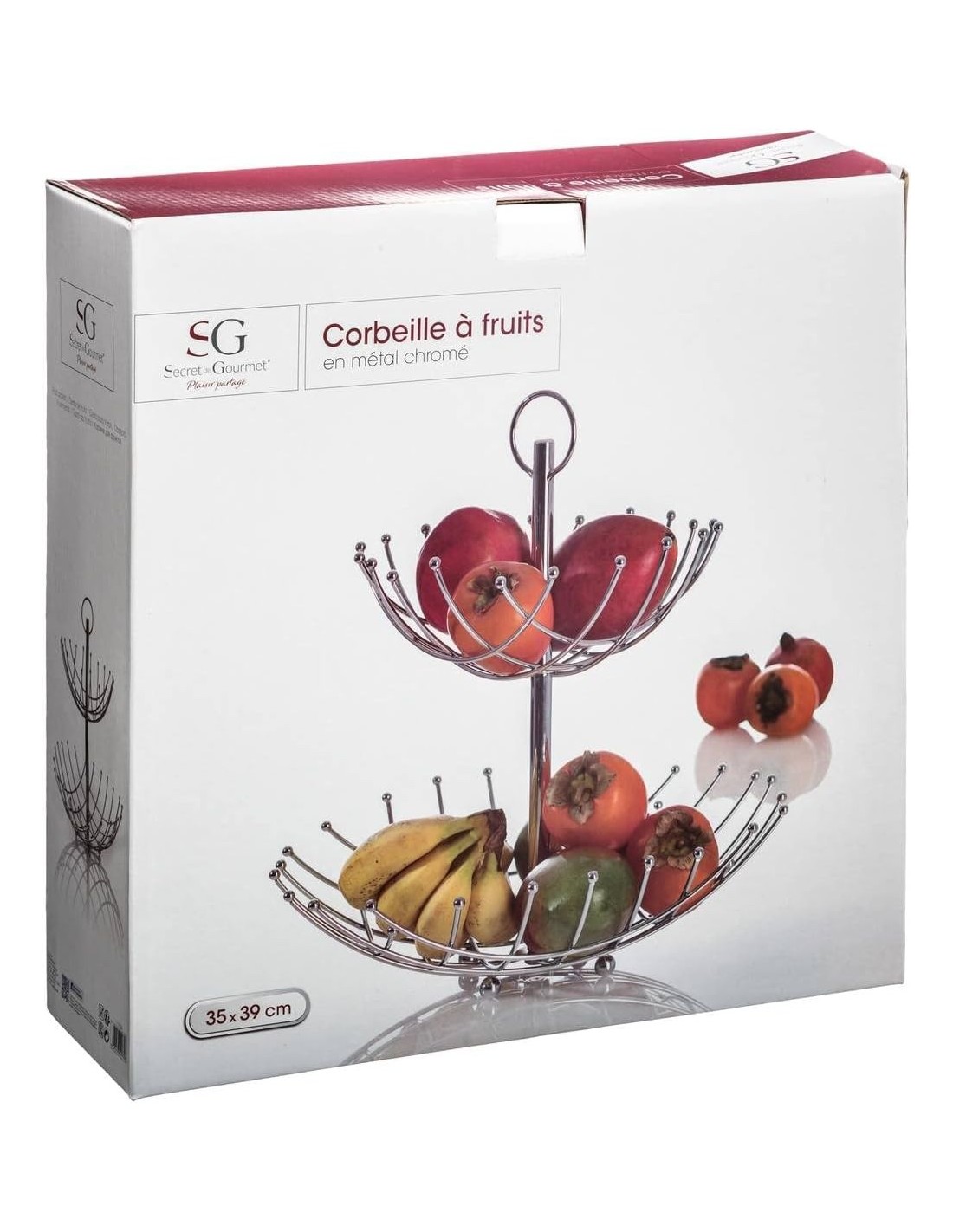 5five Alzata Portafrutta 2 Livelli in Metallo a Spirale Ø 27,5 cm | Shopincasa.it
