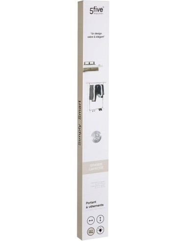 5five Appendiabiti Achille in Acciaio Inox – 172×50×190 cm su Shop in Casa