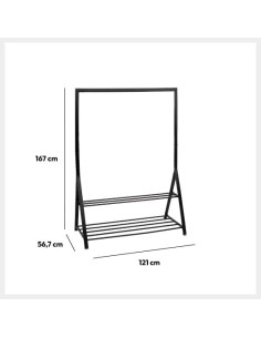 Appendiabiti Athena 5five Nero a 2 Livelli – ShopInCasa.it