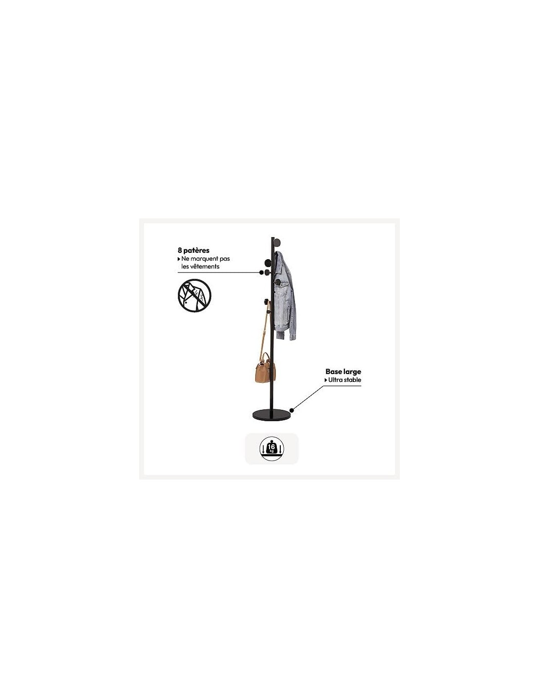 Appendiabiti 5five Guantoni Nero a 8 Ganci – ShopInCasa.it