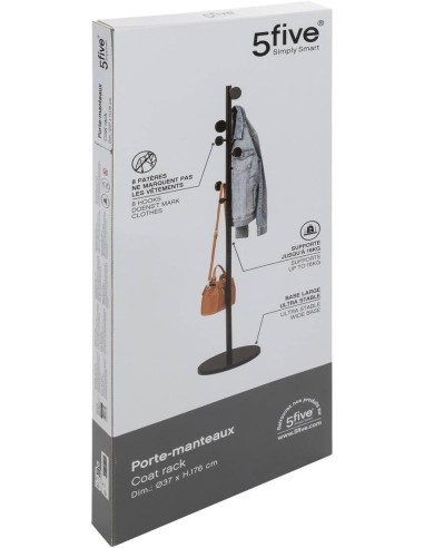 Appendiabiti 5five Guantoni Nero a 8 Ganci – ShopInCasa.it