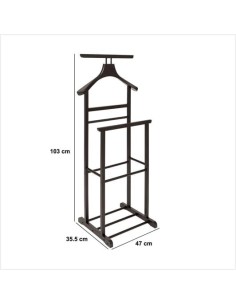 Valet da camera Dandy 5five in legno nero 103 cm su shopincasa.it