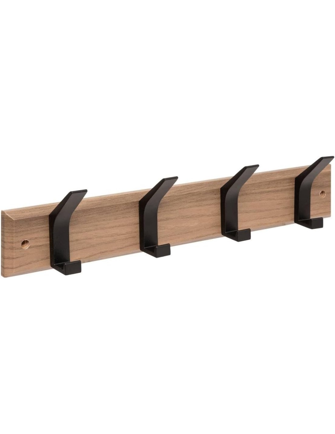 Patere 4 teste in legno e metallo 5five marrone su shopincasa.it
