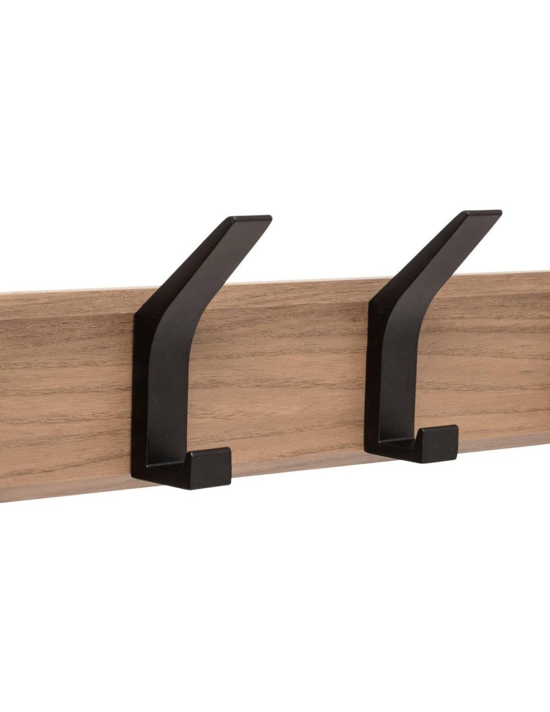 Patere 4 teste in legno e metallo 5five marrone su shopincasa.it