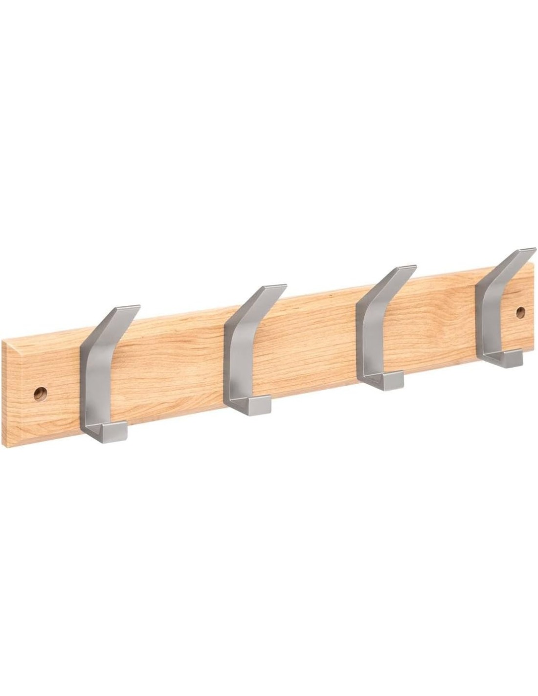 Patere 4 teste in legno e metallo 5five naturale su shopincasa.it
