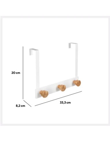 APPENDINO DIETROPORTA 3 POSTI IN BAMBOO su Shop in Casa