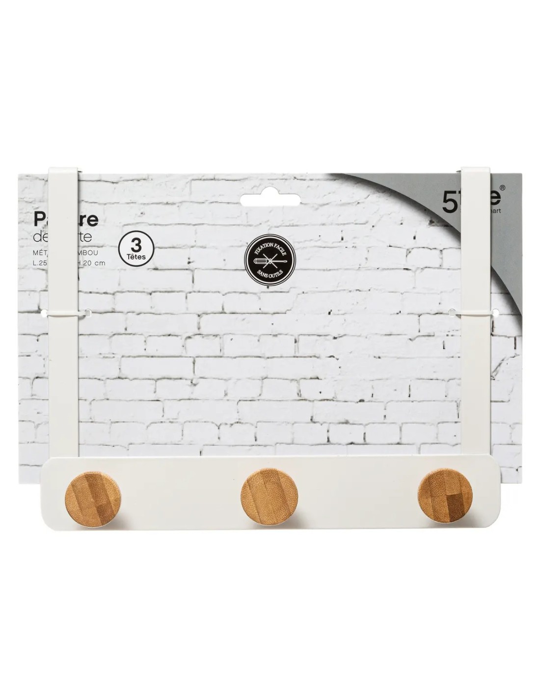 APPENDINO DIETROPORTA 3 POSTI IN BAMBOO su Shop in Casa