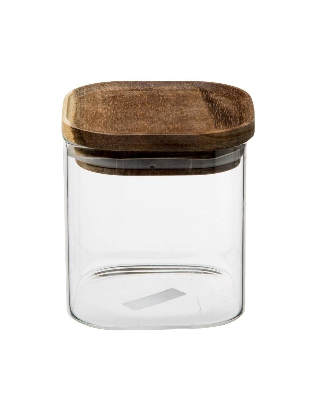 5five vaso in vetro con coperchio in acacia 0,6 L | Shop in Casa