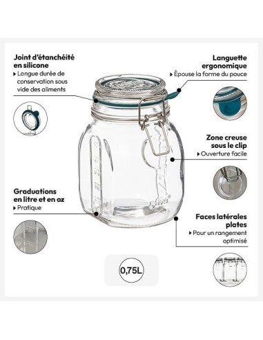 5five vaso di vetro Jarro 0,75 L adatto microonde | Shop in Casa