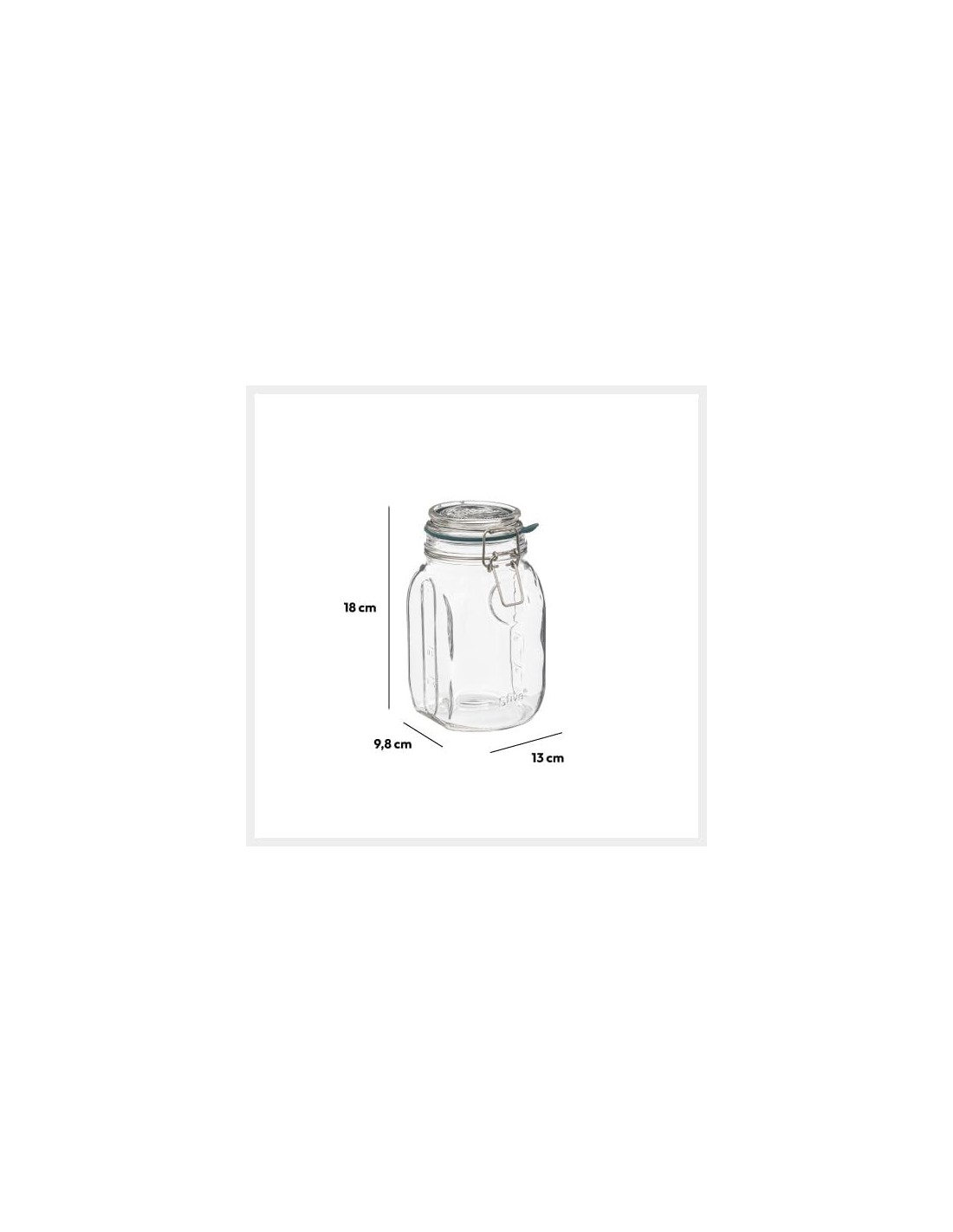 5five vaso di vetro Jarro 1 L adatto microonde | Shop in Casa