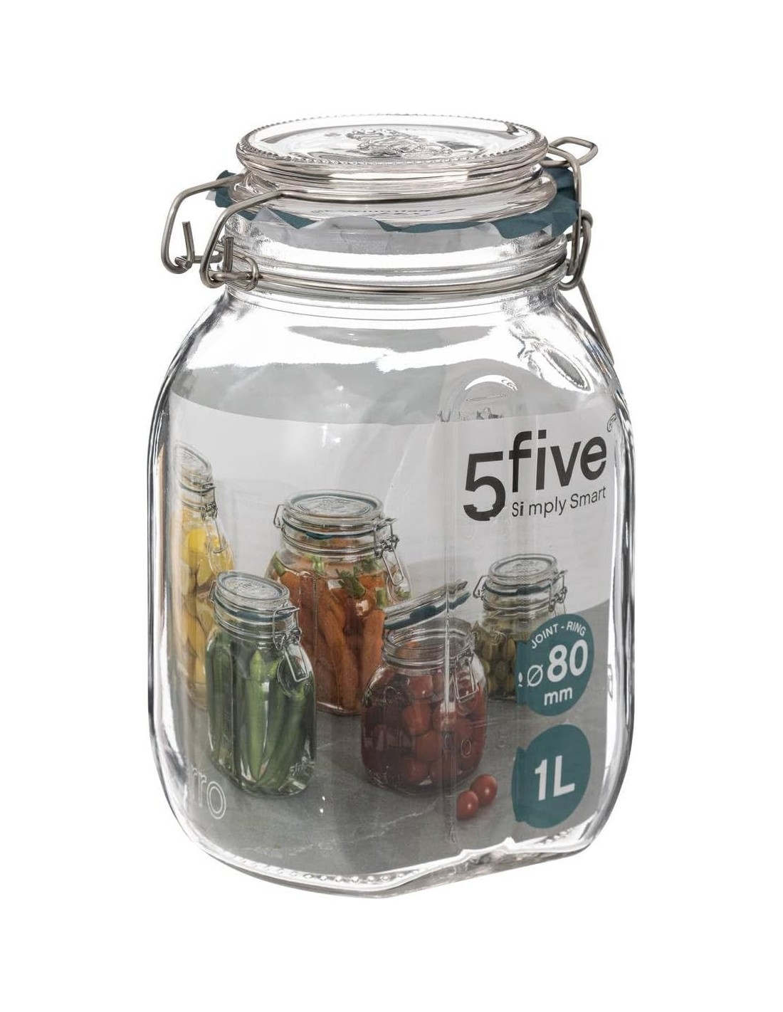 5five vaso di vetro Jarro 1 L adatto microonde | Shop in Casa
