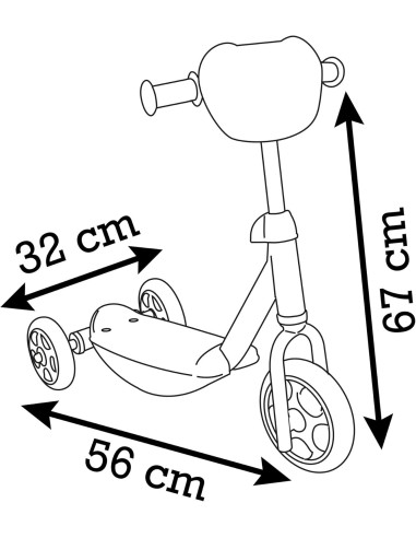 Monopattino Spidey 3 ruote bambini Smoby | shopincasa.it