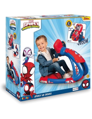 Simulatore guida Spidey V8 Driver Smoby bambini | shopincasa.it