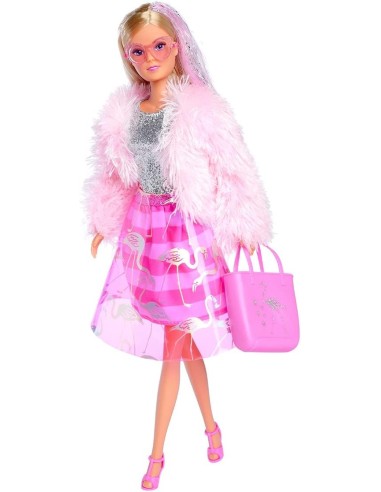 Bambola Steffi Love Flamingo capelli glitter Simba | shopincasa.it