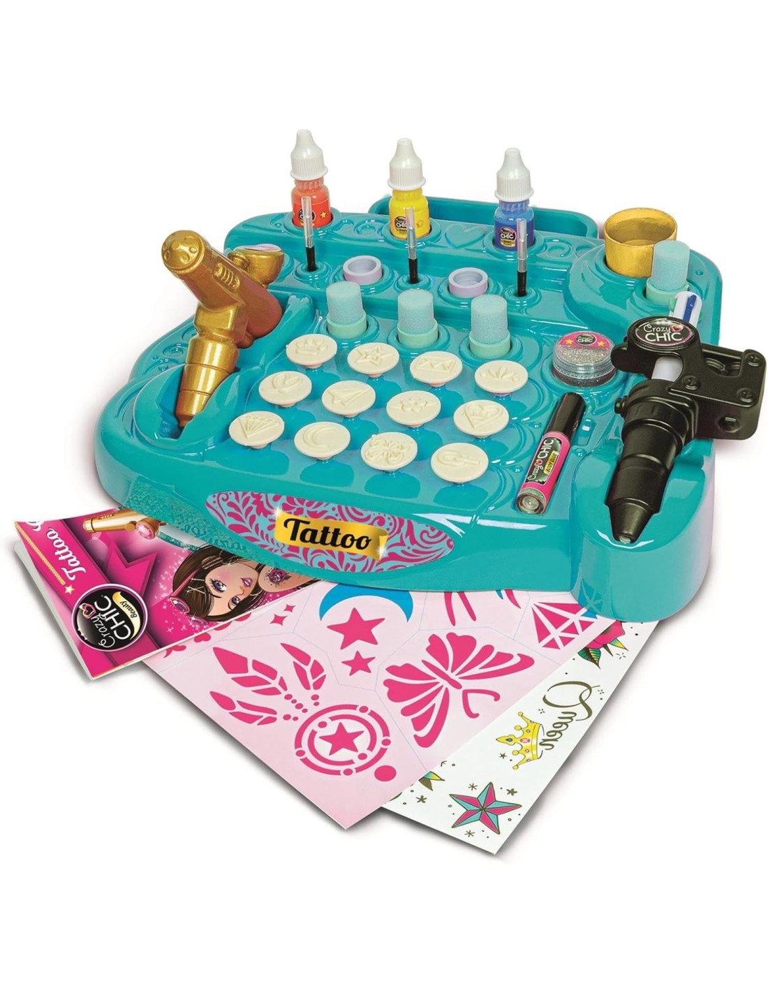 Clementoni Crazy Chic My Tattoo Lab kit tatuaggi temporanei bambine 6+ anni | Shop in Casa