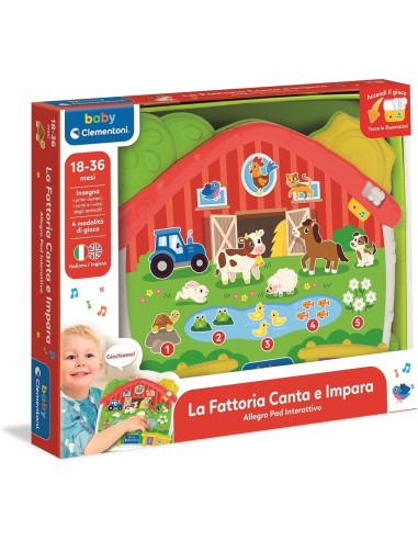 Clementoni La Fattoria Canta e Impara gioco educativo bambini | Shop in Casa