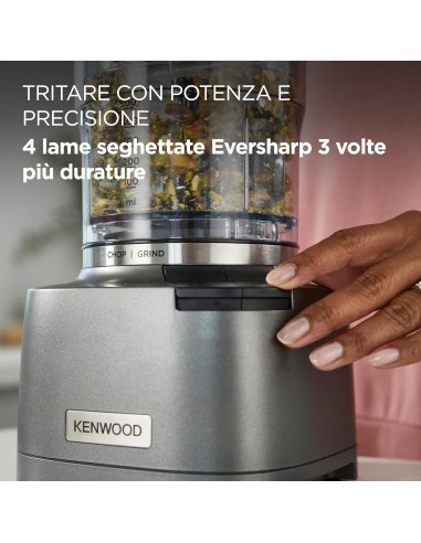 Kenwood Duo Prep CHP80.000SI tritatutto e macinino 2-in-1 800W | Shop in Casa