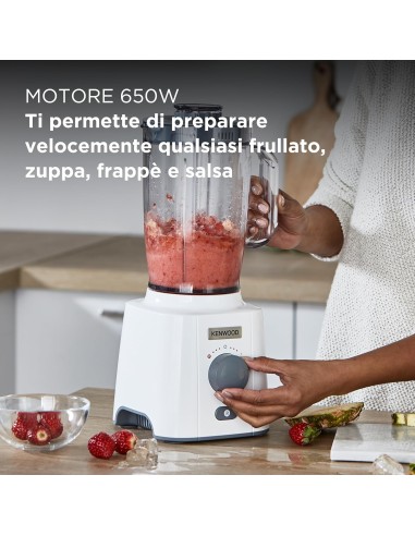 Kenwood BLP41.A0WH frullatore 650W caraffa 2L 3 velocità | Shop in Casa
