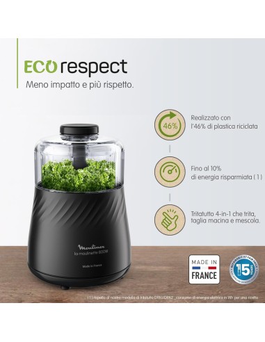 Moulinex La Moulinette Eco Respect DP7108 tritatutto 4-in-1 800W | Shop in Casa