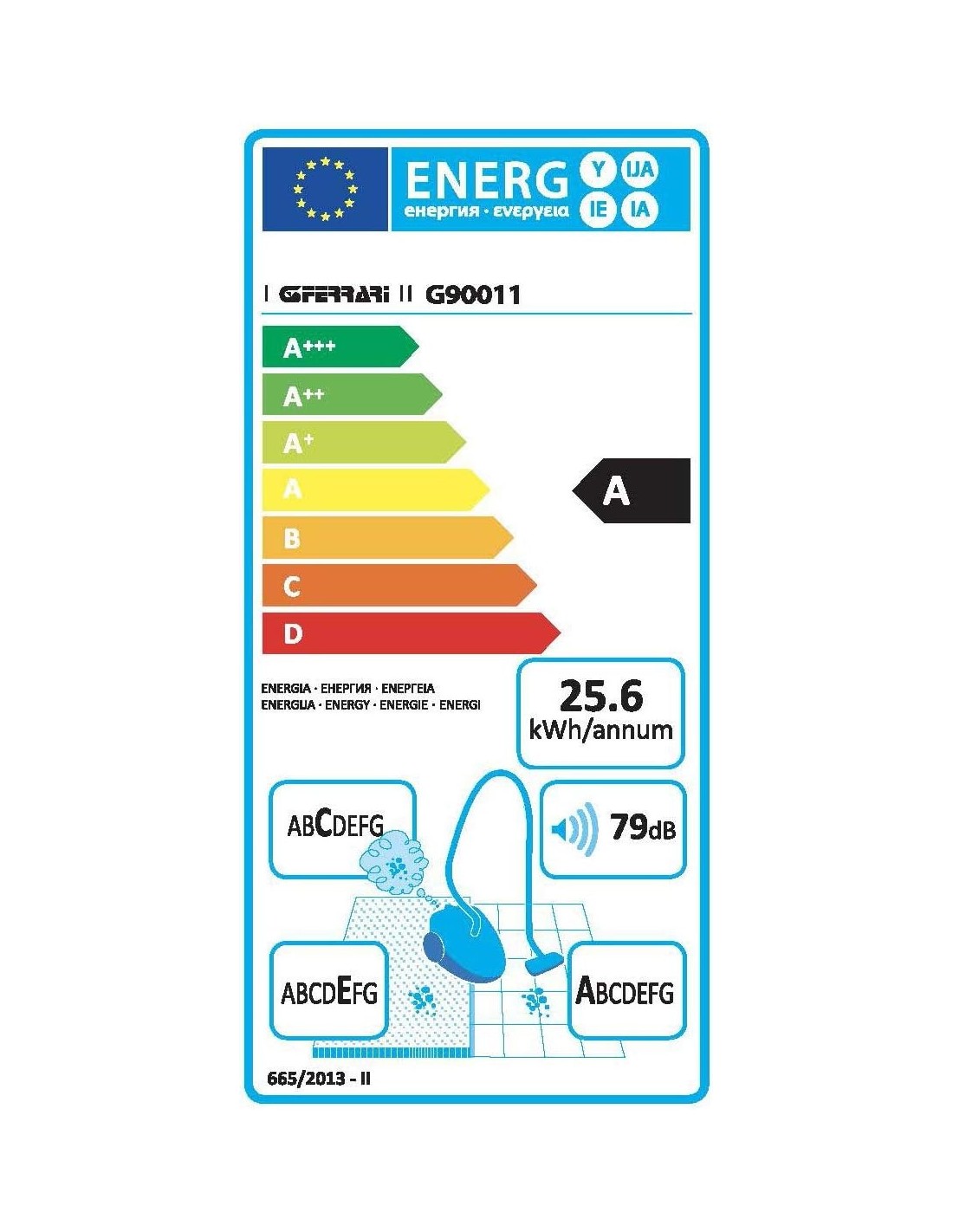 G3 Ferrari G90011 aspirapolvere 700W filtro HEPA ciclonico 1L | Shop in Casa