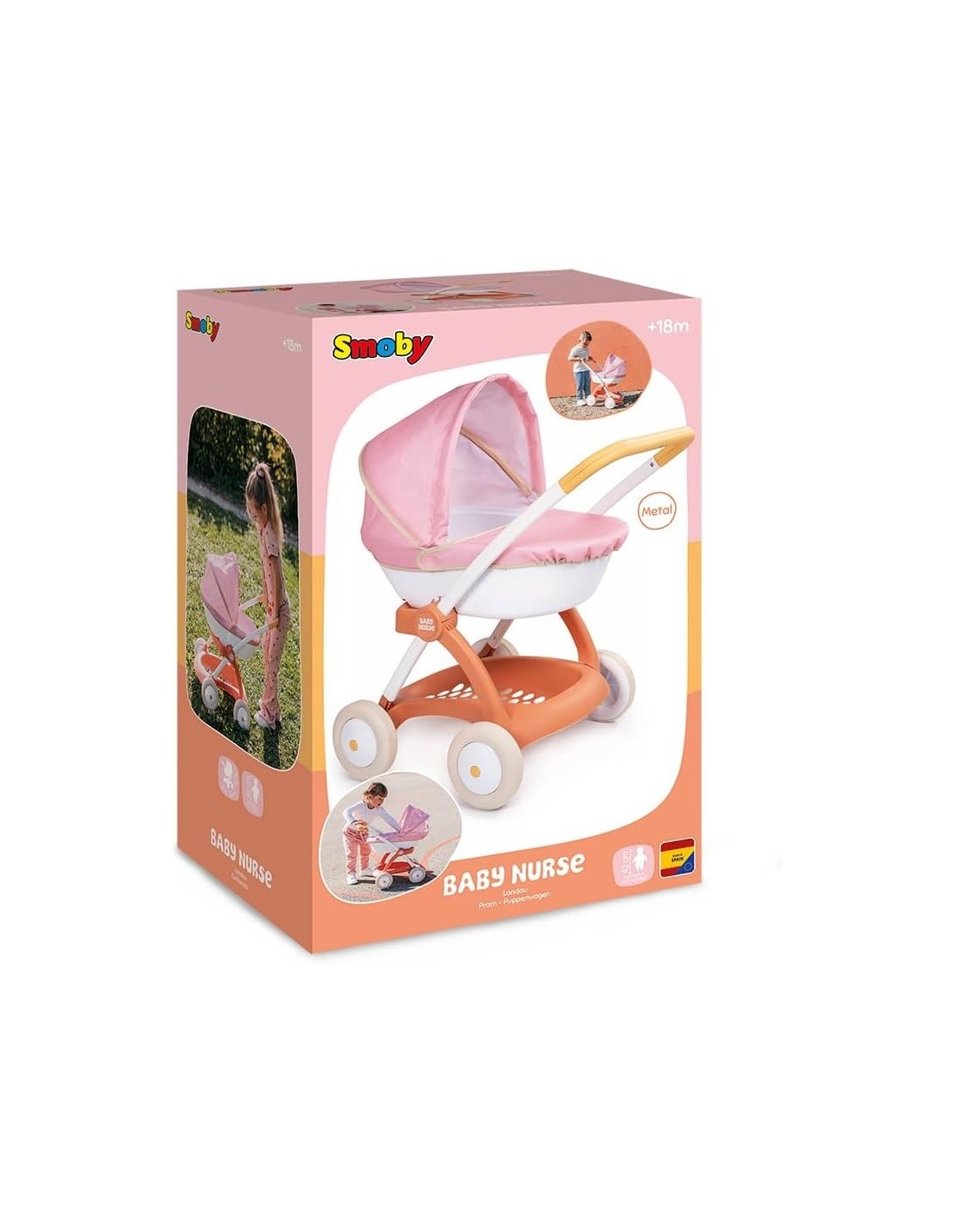 Smoby Passeggino Baby Nurse Giocattolo Bambini 18+ Mesi | Shop in Casa