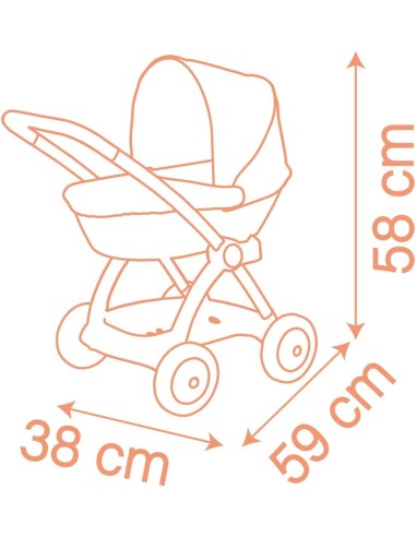 Smoby Passeggino Baby Nurse Giocattolo Bambini 18+ Mesi | Shop in Casa
