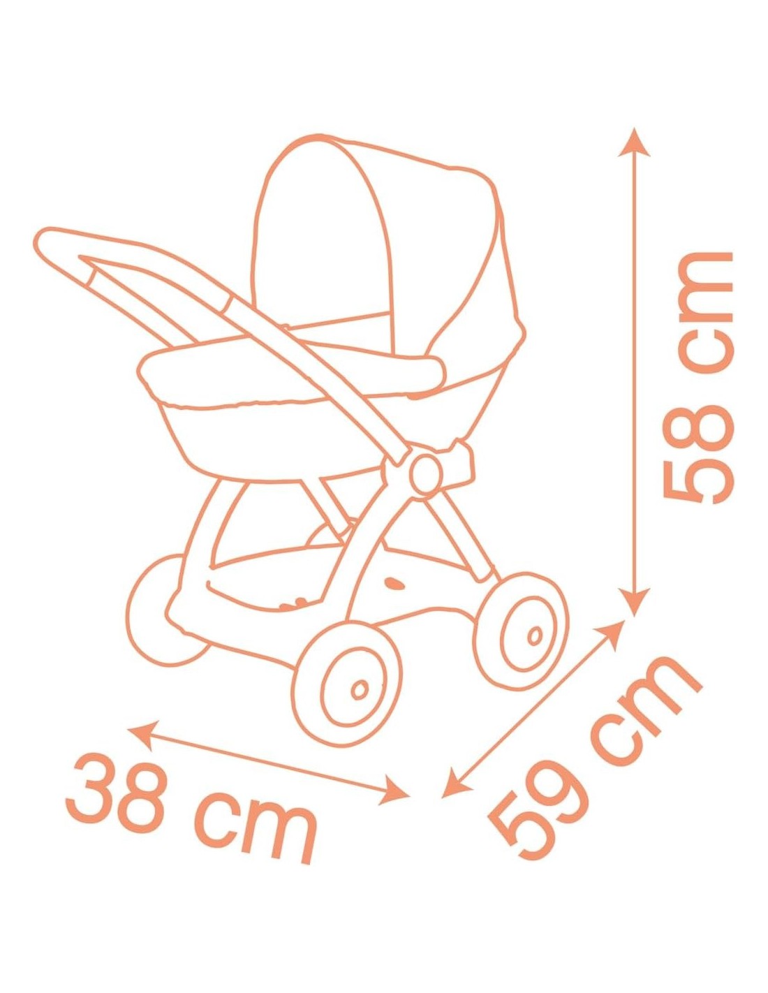 Smoby Passeggino Baby Nurse Giocattolo Bambini 18+ Mesi | Shop in Casa