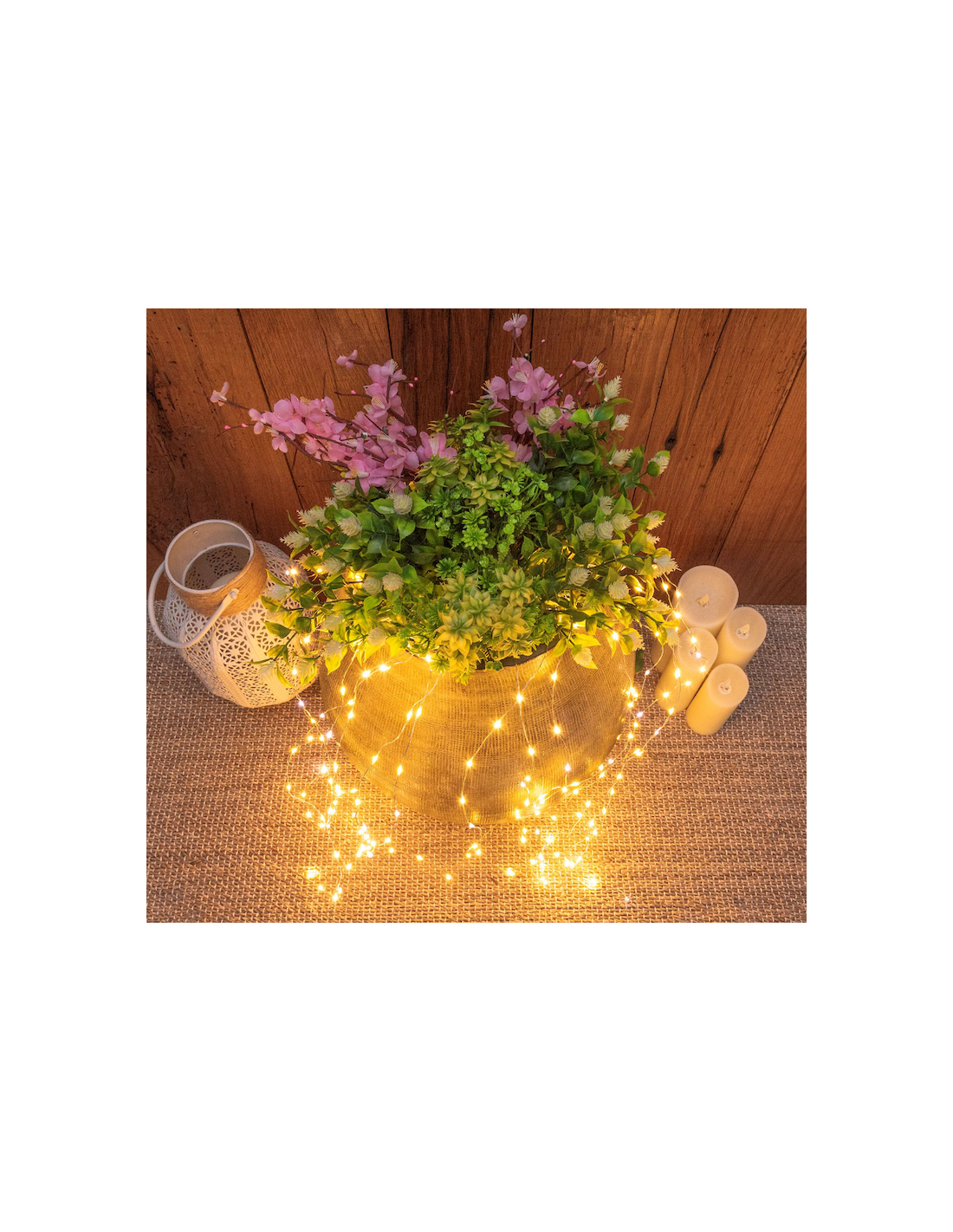 LUCI DI NATALE: vendita online CASCATA 48713 300MICROLED BIANCO CALDO+FLASH in offerta