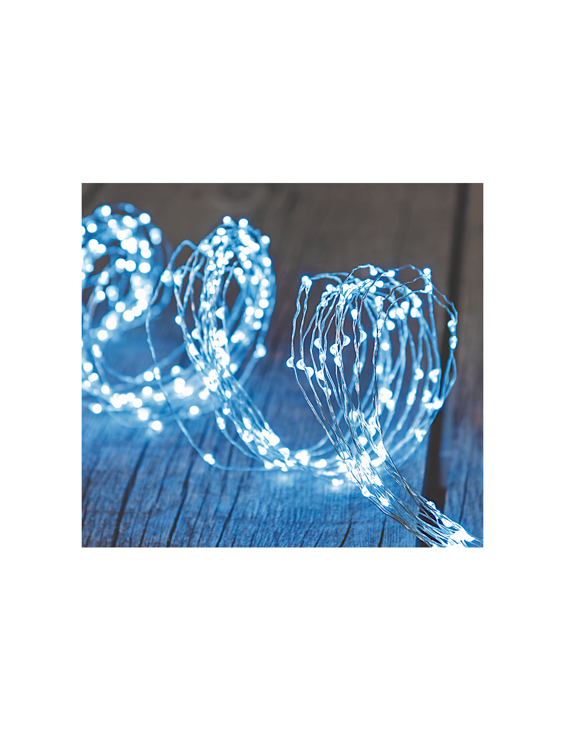 LUCI DI NATALE: vendita online Cascata di Natale 300 MicroLED H100cm, FlashLED Diamond, Luce Bianca, 15 Stringhe, Cavo Argent...