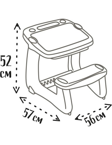 Smoby Magic Desk scrivania bambini con pennarello e accessori | shopincasa.it