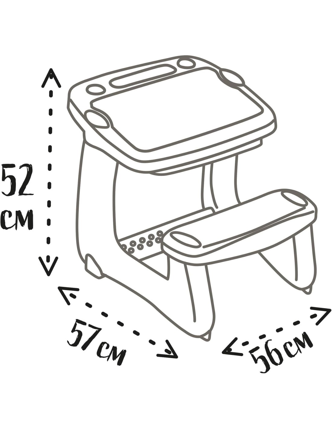 Smoby Magic Desk scrivania bambini con pennarello e accessori | shopincasa.it