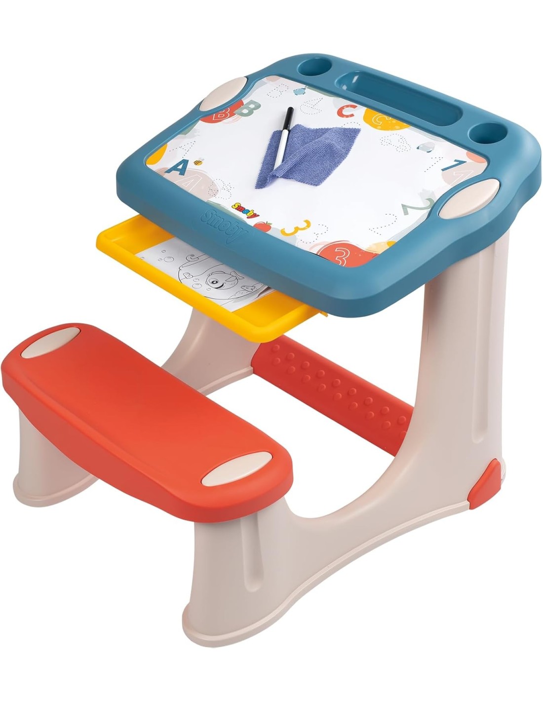 Smoby Magic Desk scrivania bambini con pennarello e accessori | shopincasa.it