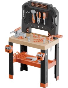 Smoby Black+Decker Banco da Lavoro Bricolo 78 Accessori 7 Utensili 3+ | Shop in Casa