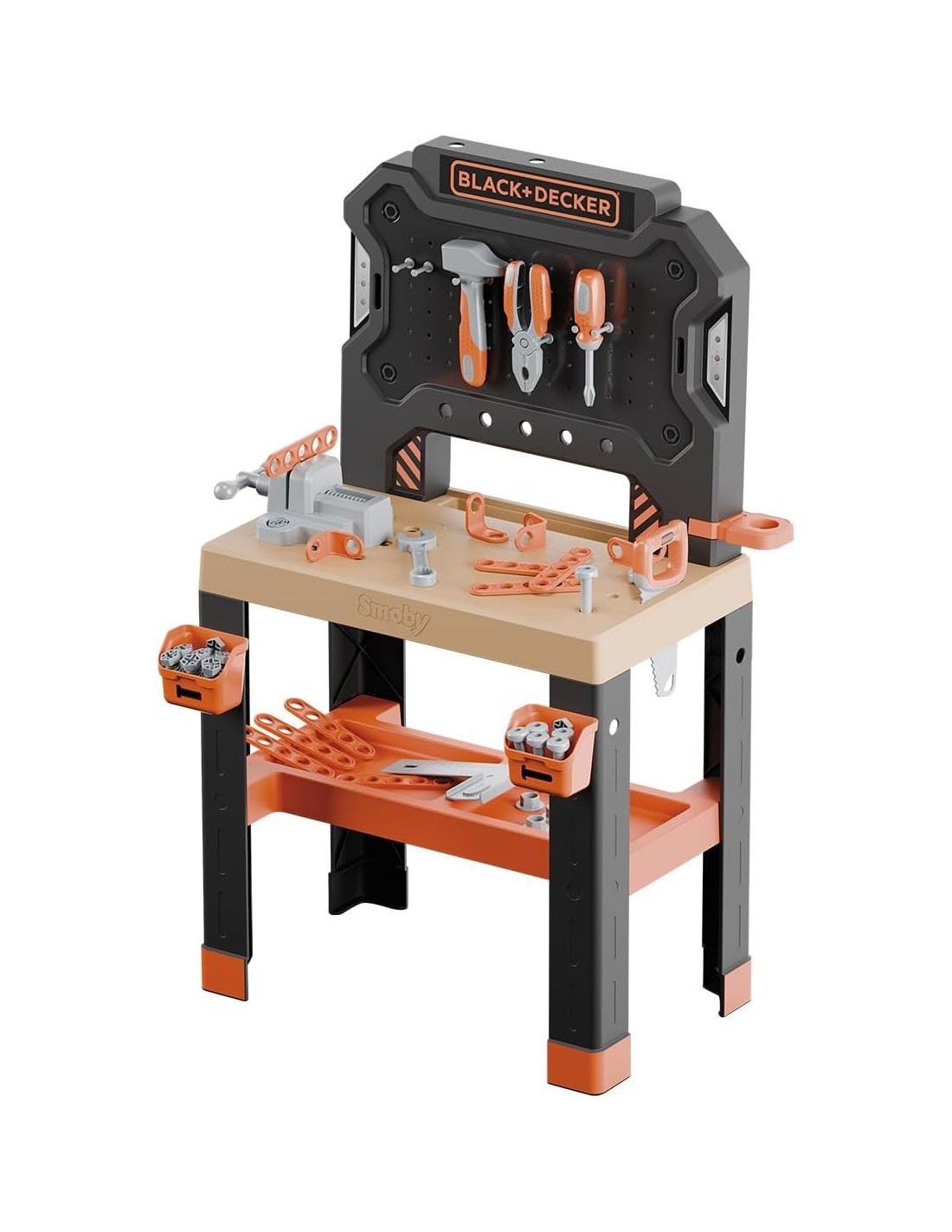 Smoby Black+Decker Banco da Lavoro Bricolo 78 Accessori 7 Utensili 3+ | Shop in Casa