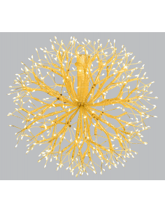 LUCI DI NATALE: vendita online Ramo Sfera di Natale RICH Champagne ø30cm, 384 MicroLED Bianco Caldo e Bianco, FlashLED Diamon...