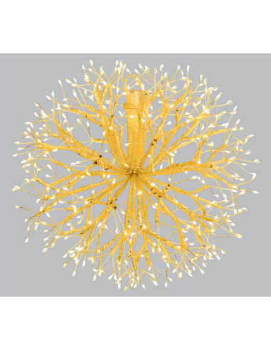 LUCI DI NATALE: vendita online RAMO SFERA 77492 CHAMPAGNE 30CM 384MICROLED BIANCO CALDO in offerta