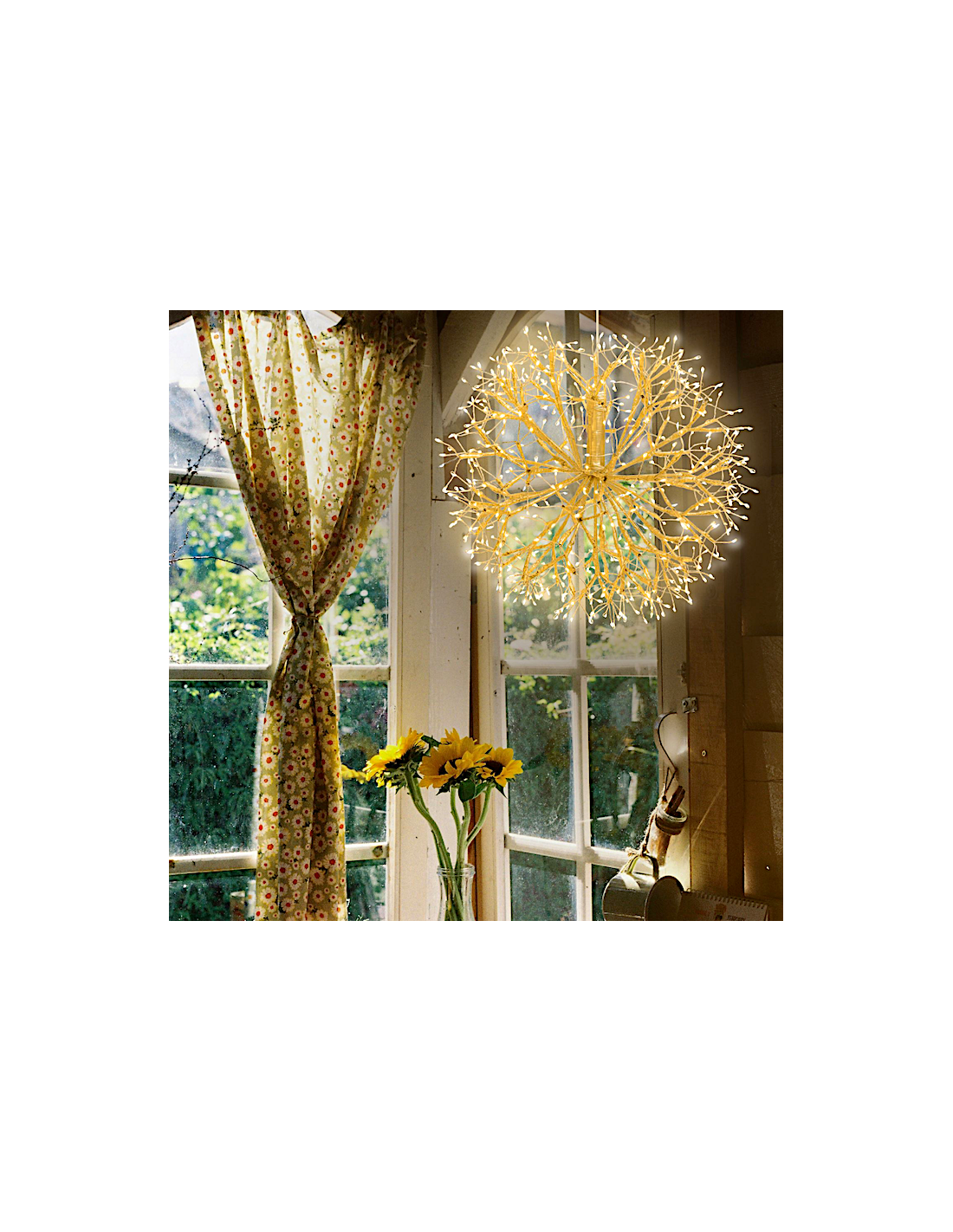 LUCI DI NATALE: vendita online RAMO SFERA 77508 CHAMPAGNE 40CM 576MICROLED BIANCO CALDO in offerta