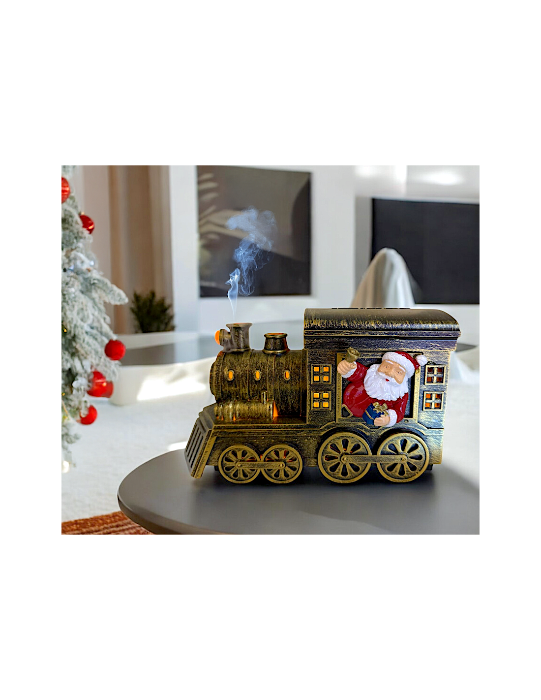 LUCI DI NATALE: vendita online Aroma Diffuser di Natale Trenino 21cm, LED Bianco Caldo e Color, Music, 3 Funzioni, Batteria o...