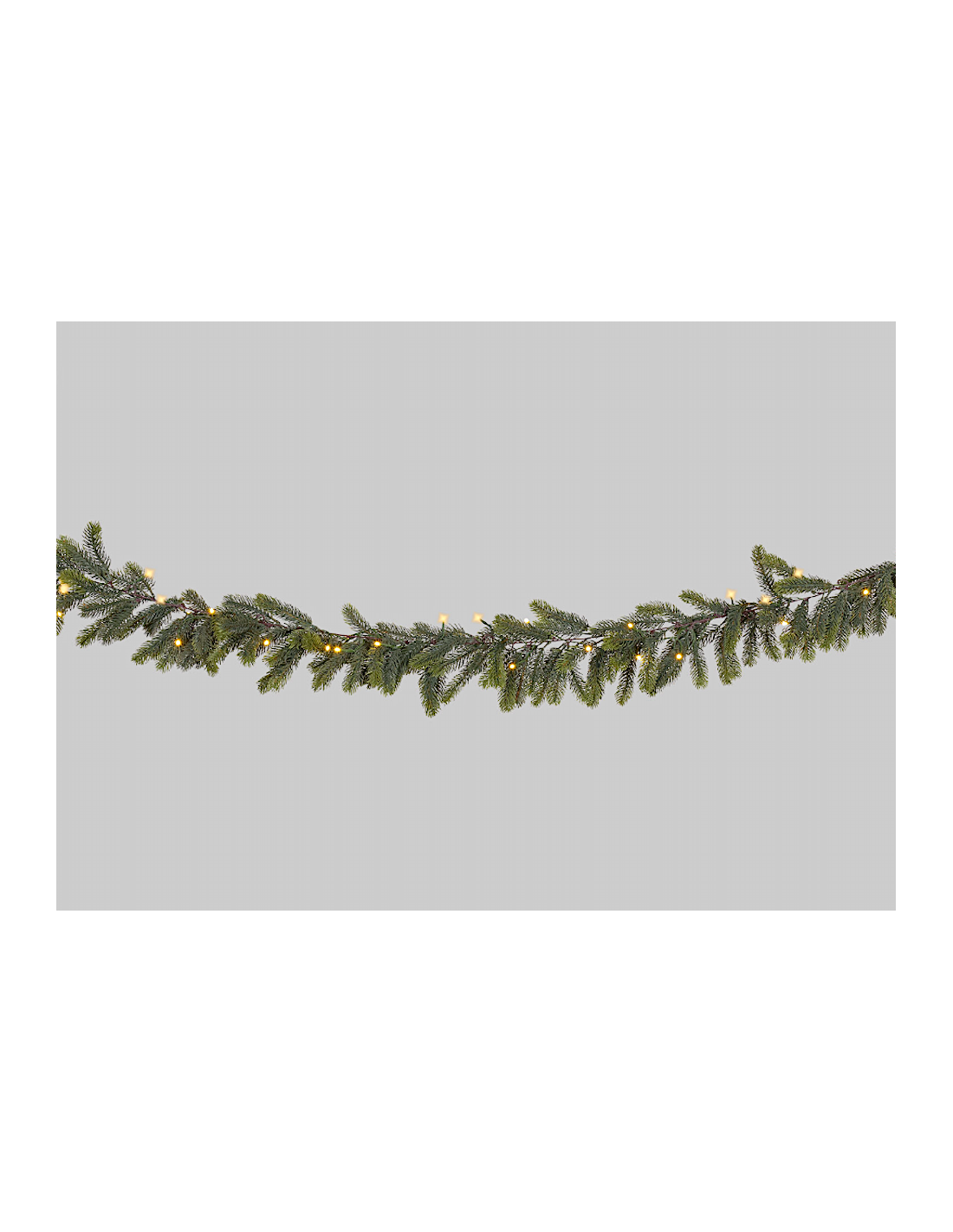 BOE E GHIRLANDE: vendita online Boa di Natale abete alpino 270cm con 100led bianco caldo, addobbo natalizio, la magia di Nata...