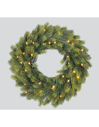 BOE E GHIRLANDE: vendita online Corona di Natale 40cm con 50led e 4 portacandela, centro tavola raffinato, la magia di Natale...