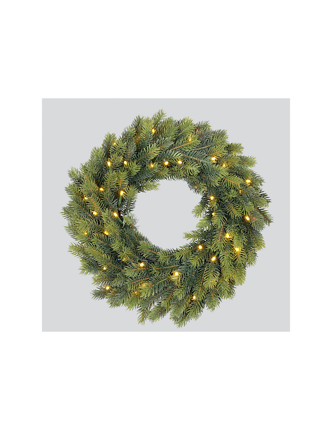 BOE E GHIRLANDE: vendita online Corona di Natale 40cm con 50led e 4 portacandela, centro tavola raffinato, la magia di Natale...