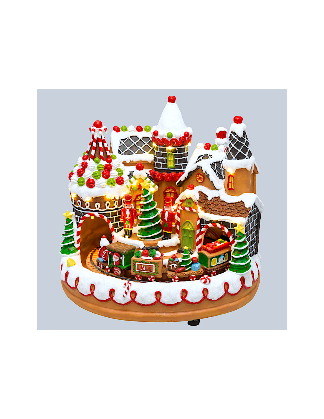 GIOSTRINE E VILLAGGI: vendita online VILLAGGIO 76686 CANDY VILLAGE 27X25CM MOVIMENTO ROTANTE in offerta