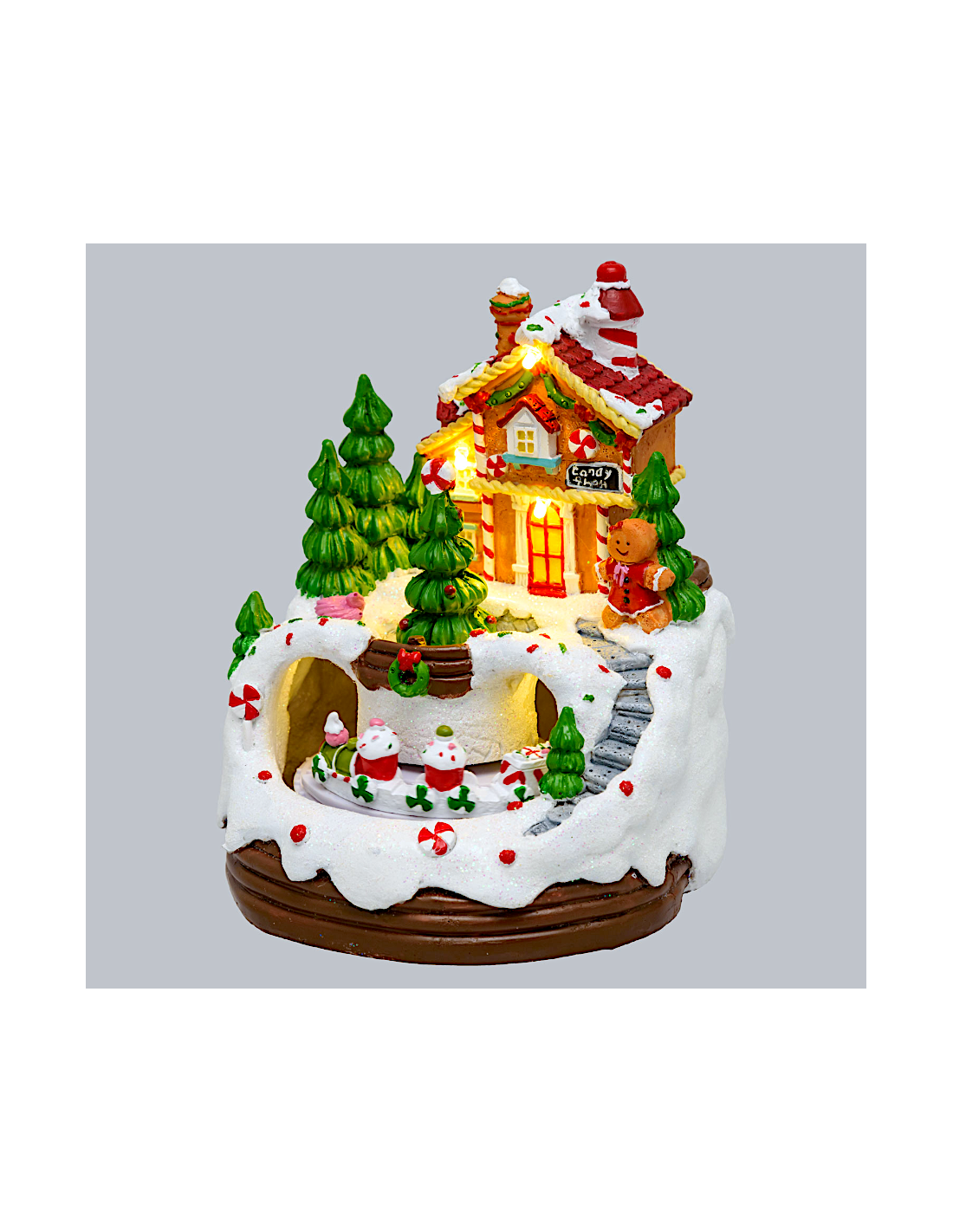 GIOSTRINE E VILLAGGI: vendita online Villaggio di Natale Casa di Marzapane 13x16cm, LED Bianco Caldo in offerta