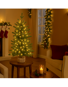 ALBERI DI NATALE: vendita online ALBERO 79779 90CM PVC BASE JUTA 180LED BIANCO CALDO in offerta
