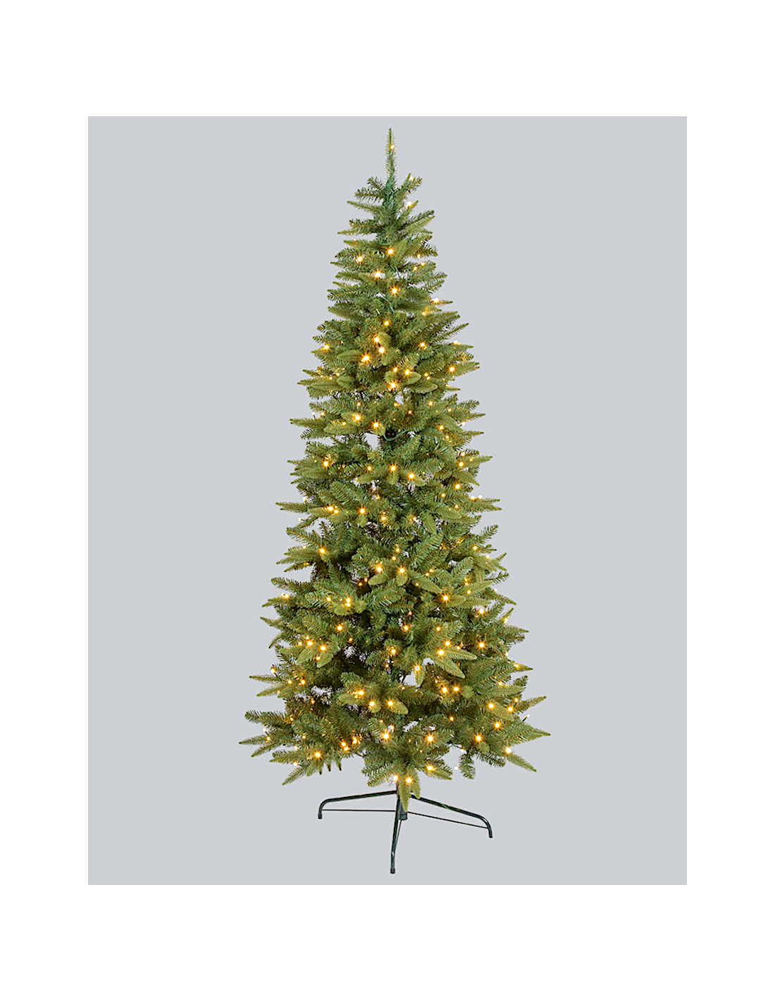 ALBERI DI NATALE: vendita online Abete Slim di Natale Prelit H210cm, PVC+PE Verde, 400 LED Bianco Caldo, 1025 Punte, Giochi d...