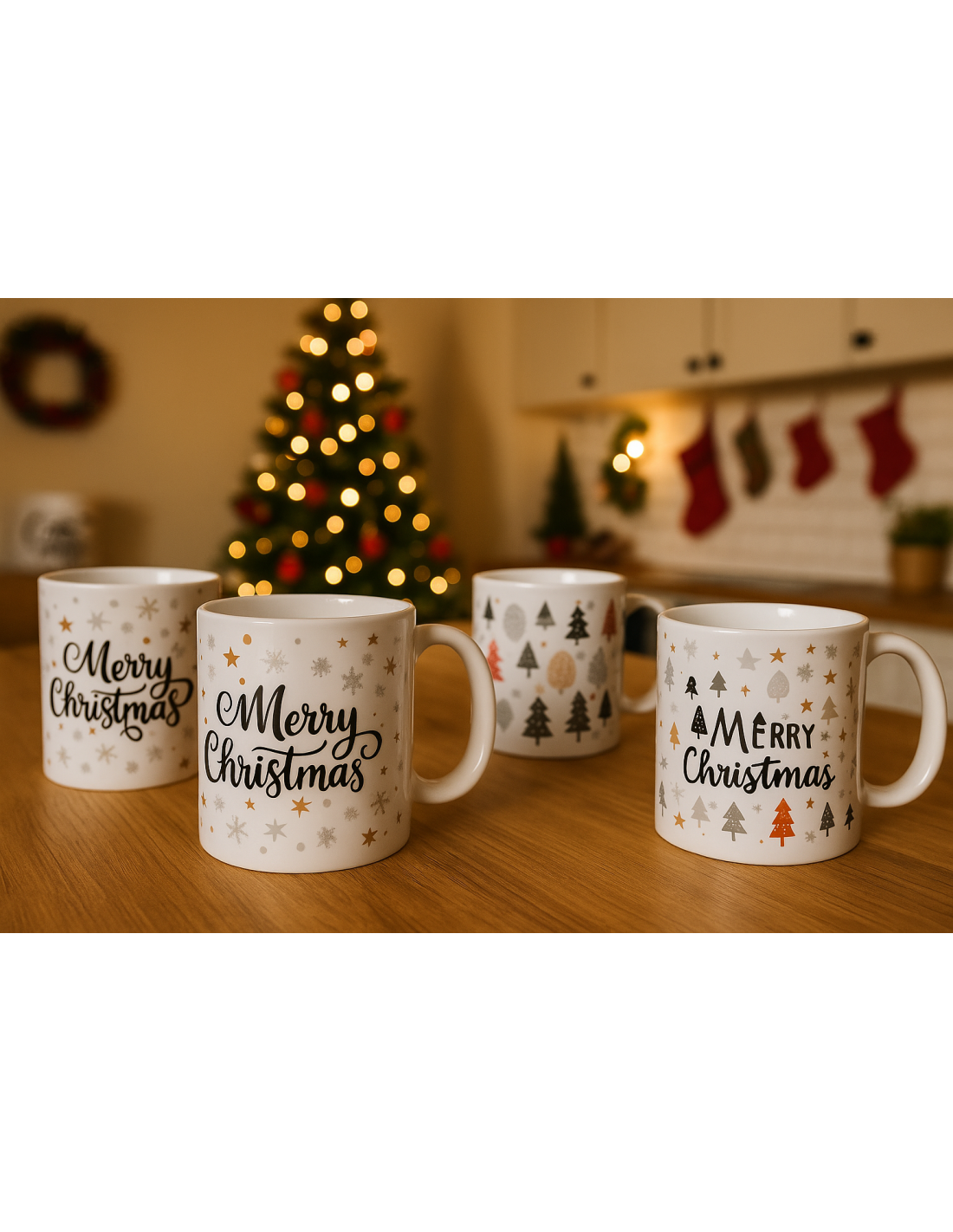 PORCELLANE: vendita online Tazzone di Natale in Ceramica 325ml, Decoro Natalizio Assortito, Mug Colazione, La magia di Natale...