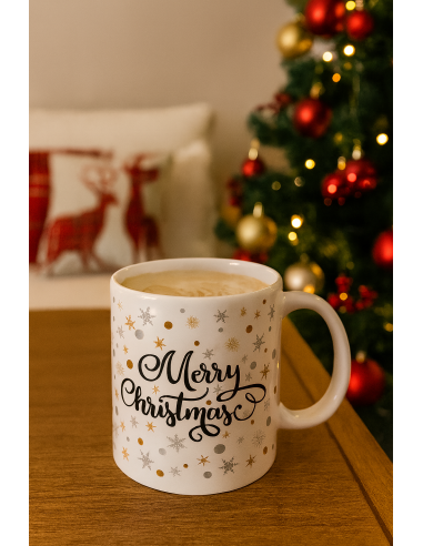 PORCELLANE: vendita online Tazzone di Natale in Ceramica 325ml, Decoro Natalizio Assortito, Mug Colazione, La magia di Natale...